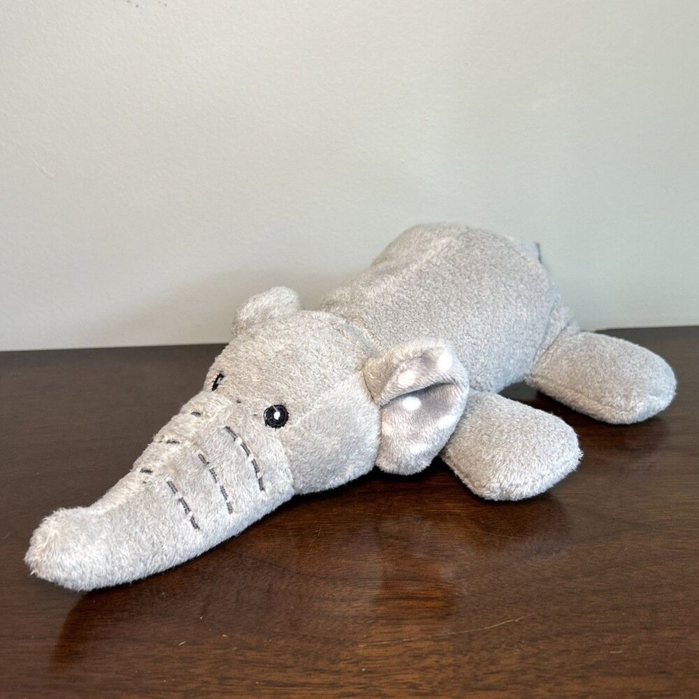 Aurora Baby Gray Elephant Plush Sound Works 2017 10"